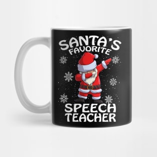 Santas Favorite Speech Teacher Christmas Mug